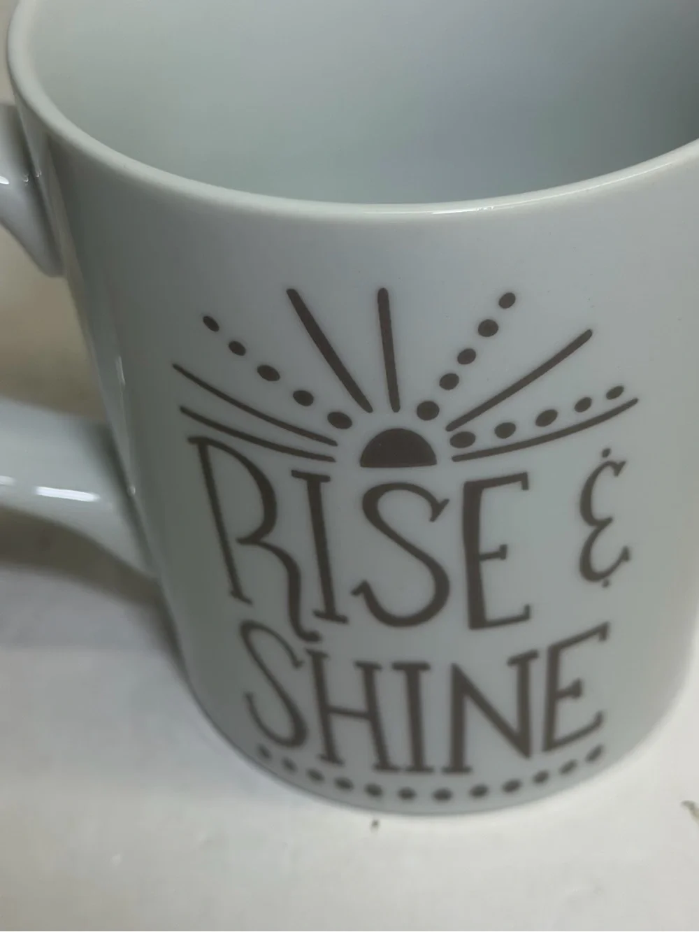 Crate & Barrel Rise & Shine Chicken Ceramic Mug